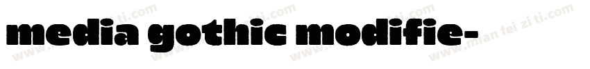 media gothic modifie字体转换